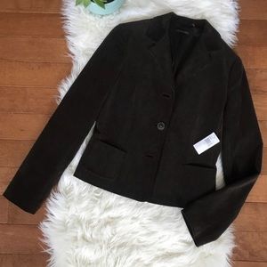 NWT Tahari Brown Corduroy Jacket Blazer - Size 6